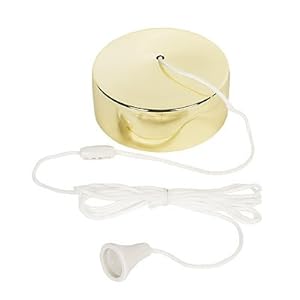 Bathroom Ceiling Brass Light Pull Cord Switch Pullcord: Amazon.co.uk ...