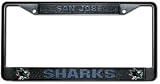 Americans Sport's San Jose Sharks Black Chrome License Plate Frame