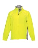 Tri-Mountain Men's Lightweight Convertible Cycling Jacket, SAFETY YELLOW/SILVER, XXX-Large