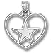 Dallas Cowboys NFL Star Heart Pendant (Silver)