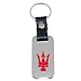 Maserati Chrome Key Chain Fob High-End Quality Red Logo
