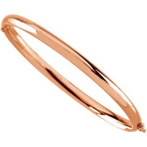 14K Rose Gold Bangle Bracelet