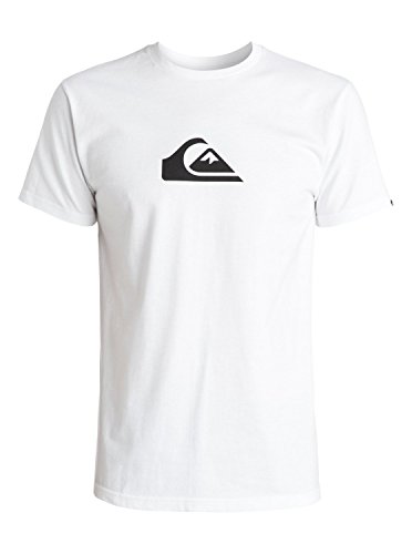 Quiksilver Men's Everyday Logo T-Shirt, White/Black, Large