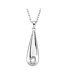 Tear of Love Ash Holder 18" Necklace - Inspirational Blessings in Sterling Silver