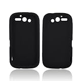 BLACK For HTC T-Mobile MyTouch 4G Silicone Case Cover