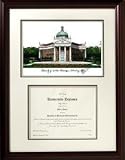 University of Southern Mississippi Scholar Scholar Mahogany Framed Lithograph w/Diploma Opening
