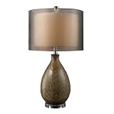 Dimond D1717 Brockhurst Table Lamp in Francis Fawn Finish with Bronze Organza Outer Shade and Cream Inner Shade