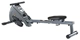 body coach - Rameur magnétique rail aluminium - Argent/ noir - 153 x 52 x 45 cm