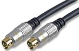 Pure OFC HQ SVHS S-Video 4 pin mini-Din Cable GOLD 50cm 0.5m