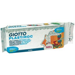 Omyacolor-pate A Modeler Autodurcissante Plastiroc Blanc - Pain De 500g