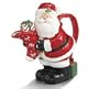 Santa With Christmas Stocking And Gifts Teapot Delightful Holiday Teapot