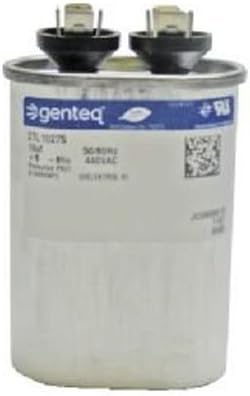 97F9001BX - 7.5 uf MFD 370 Volt VAC - Genteq Oval Run Capacitor Upgrade