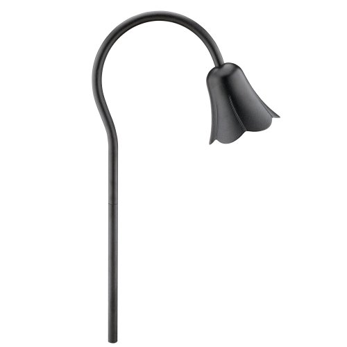 Tools: Malibu One Light Outdoor Tulip Light, Black Cast Metal #CL280