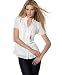 Style&co. Metallic-Stripe Short-Sleeved Blouse