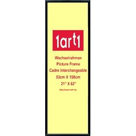 Posters: Cadres Cadre Interchangeable - Cadre Interchangeable Economy Plastique Noir (158 x 53 cm)