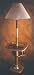 Solid Oak Floor Lamp With Magazine Rack