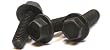 5/8-11 X 5 1/2 Hex Flange Frame Bolts / Grade 8 / Black Phos / 50 Pc. Carton