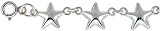 Sterling Silver Stars Charm Anklet