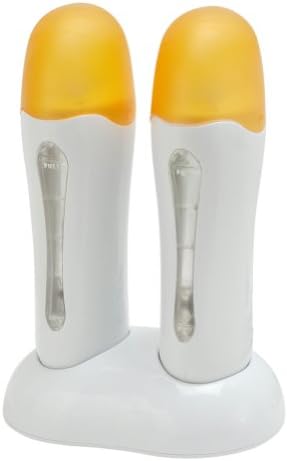 Dual Roll On Electric Wax Heater Depilatory Warmer Hair Removal Double Cartridge