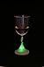 Flashing Panda LED Light Up Flashing 9 oz Wine Goblets, Lot of 4 Glasses