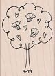 Wood Block-Cupcake Tree by Hero Arts