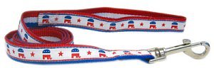 Republican Party Nylon Dog Leash 4 Ft