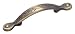 Amerock BP1580-EB Inspirations Leaf 3-Inch Pull, Elegant Brass