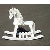 Gift Mark Large Rocking Horse - White
