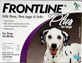 Frontline Plus for Dogs 45-88 lbs - 6 applications