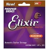  : 16027 Phosphor Bronze Ultra Thin NanoWeb Custom Light Acoustic Guitar Strings (11-52)