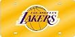 Los Angeles Lakers Laser Cut Yellow License Plate - SET OF 6 - Sports Merchandise