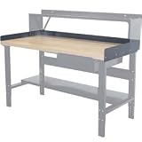 Hallowell HWB-BES-7236-ME 72 in. W Workbench Back and End Stop Kit - Midnight Ebony
