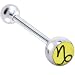 Zodiac Sign CAPRICORN Logo Barbell Tongue Ring