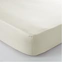 Sanderson Luxury Percale Ivory Super King Fitted Sheet