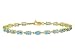 10KT 5.00CTW BLUE TOPAZ BRACELET