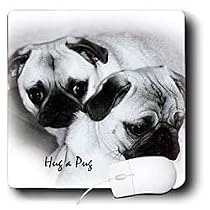 Dogs Pug - Hug a Pug Puppies - Mouse Pads