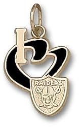 Dallas Mavericks "I Heart Logo" 1/2" Enamel Enamel Pendant -14K/10K, Stainless Steel or Gold Plated
