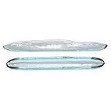 Clear Recycled Art Glass Large Olive Boat 16L Set 2 by Traders and Company