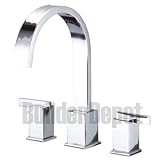 2 Hole Trim Roman Tub Sirius Lever Handle, Polished Chrome