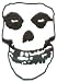 THE MISFITS Crimson (Chrimson) Ghost Skull Patch
