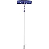 Snow Joe RJ204M 21' Twist-n-Lock Telescoping Snow Shovel Roof Rake with 6" by 25" Poly Blade