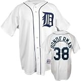 Detroit Tigers MLB Bonderman #38 Adult Home (White) Jersey by Majestic- Replica