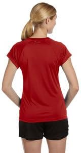 Women's Polyester Double Dry Performance T-Shirt, Scarlet, XX-Large