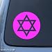 STAR OF DAVID - Jewish Hebrew - Car, Truck, Notebook, Vinyl Decal Sticker #1197 | Vinyl Color: Pink