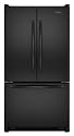 KitchenAid Architect Series II KBFS20ETBL 19.7 Cu. Ft. Counter-Depth French Door Refrigerator with Interior Water Dispenser, Automatic Ice Maker, Sabbath Mode & 4 Glass Shelves: Black