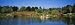 Reflection of Trees and Bridges in Water, Japanese Gardens in Toowoomba City, Queensland, Australia Photographic Poster Print by Panoramic Images, 120x40