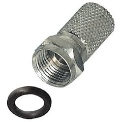 10 x F-Stecker 7,2 mm wasserdicht mit einem Gummiring (Gummidichtung)