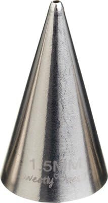KitchenCraft Sweetly Does It Medium Piping Nozzle, Stainless Steel, Fine/Writing Tip