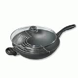 Swiss Diamond 32cm 5 litre Wok, Rack & Glass Lid (SWW611321)  from Swiss Diamond