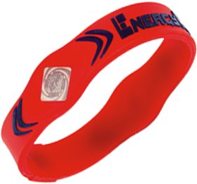 Power Energy Balance Sleep & More! Energy Force Bracelet: Red w/Blue Medium 7 1/2